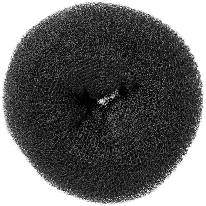 Hair Donut Bun Maker - Ballet Bun Tool, Reusable Hair Bun Shaper, For Work, School, Yoga, Parties & All Occasion, Quick & Easy Neat Hairstyle, One Black Bun (3) - Image 5